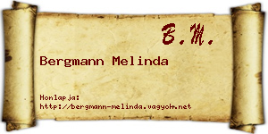 Bergmann Melinda névjegykártya